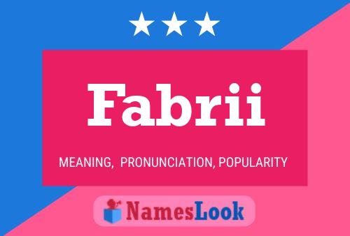 Fabrii Namensposter