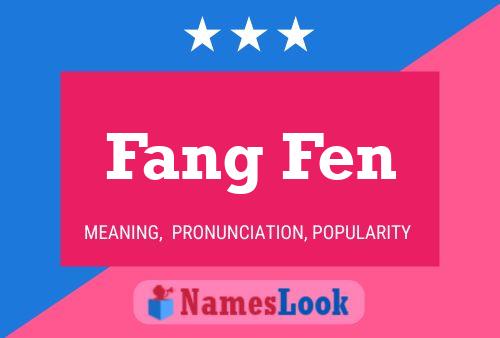 Fang Fen Namensposter