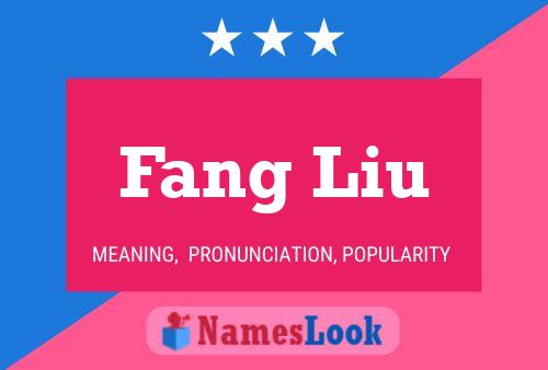 Fang Liu Namensposter