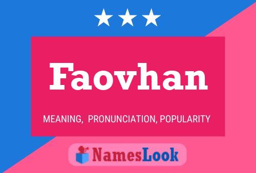 Faovhan Namensposter