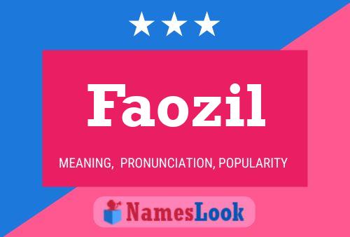 Faozil Namensposter