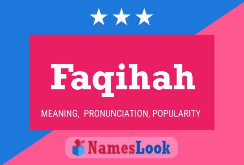 Faqihah Namensposter