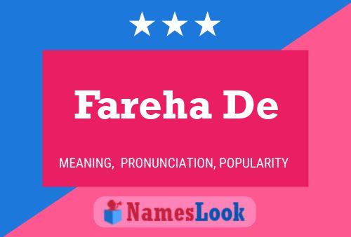 Fareha De Namensposter