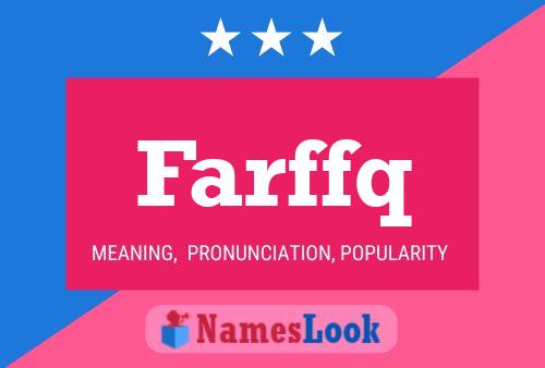 Farffq Namensposter