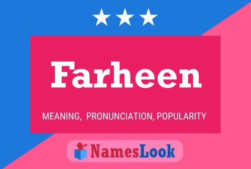 Farheen Namensposter