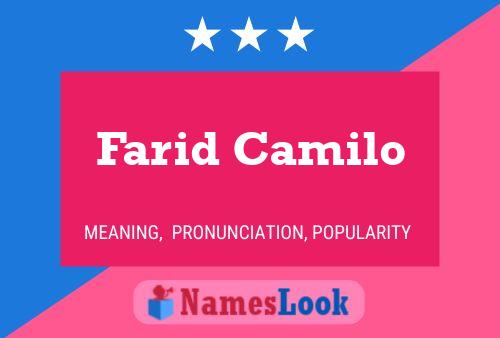 Farid Camilo Namensposter