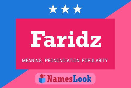 Faridz Namensposter