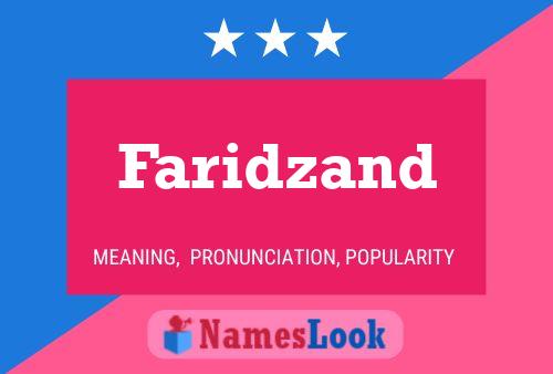 Faridzand Namensposter