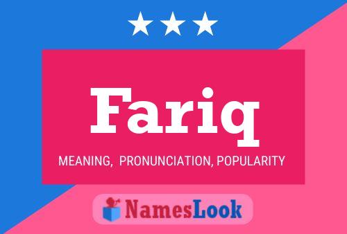 Fariq Namensposter