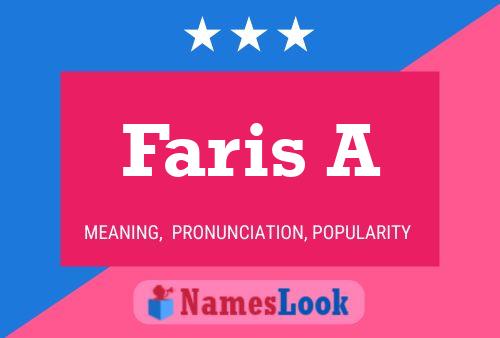 Faris A Namensposter