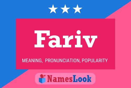 Fariv Namensposter