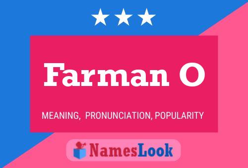 Farman O Namensposter