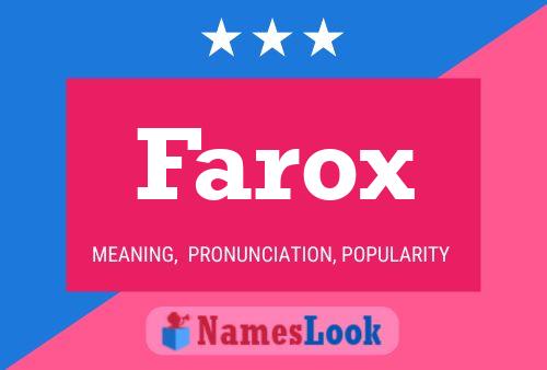 Farox Namensposter