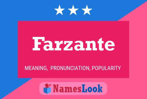 Farzante Namensposter