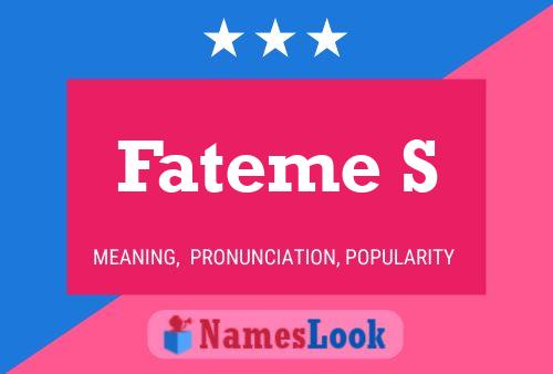 Fateme S Namensposter