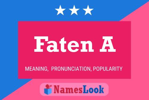 Faten A Namensposter