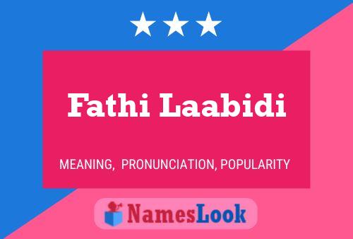 Fathi Laabidi Namensposter