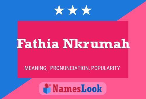 Fathia Nkrumah Namensposter