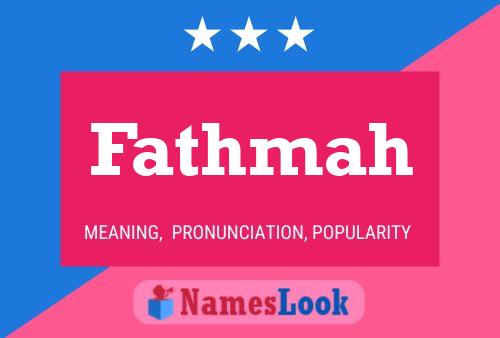 Fathmah Namensposter