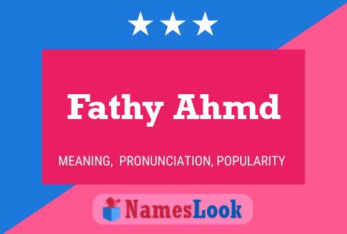 Fathy Ahmd Namensposter