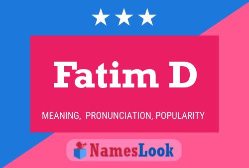 Fatim D Namensposter