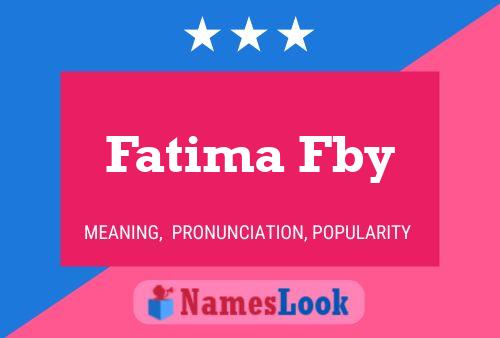 Fatima Fby Namensposter