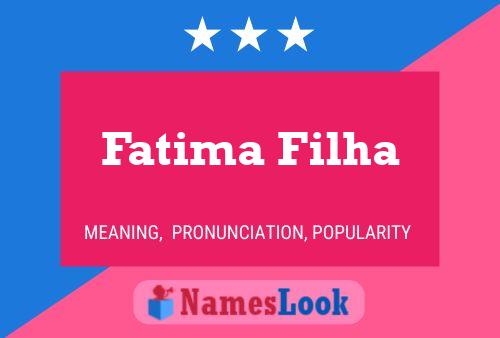 Fatima Filha Namensposter