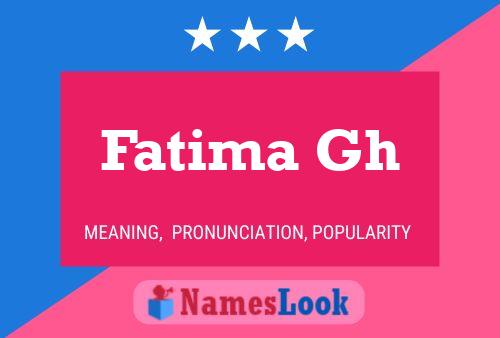 Fatima Gh Namensposter