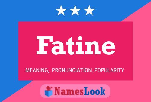 Fatine Namensposter