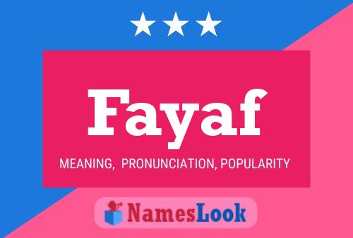 Fayaf Namensposter