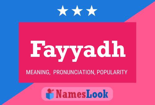 Fayyadh Namensposter