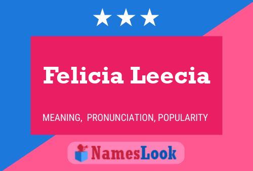 Felicia Leecia Namensposter