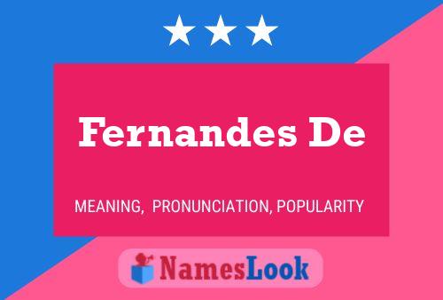 Fernandes De Namensposter