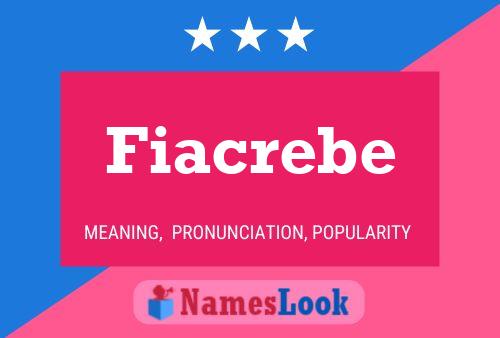 Fiacrebe Namensposter