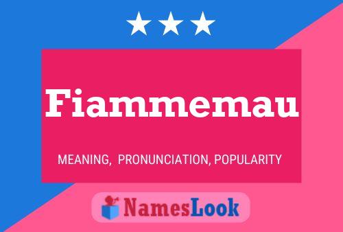 Fiammemau Namensposter