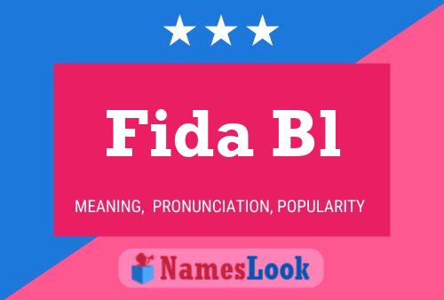 Fida Bl Namensposter