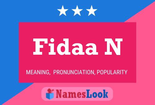 Fidaa N Namensposter