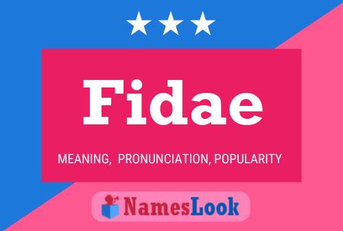 Fidae Namensposter