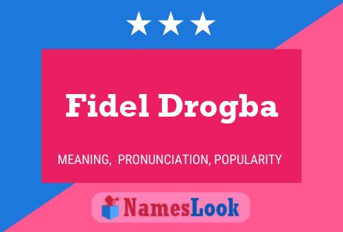 Fidel Drogba Namensposter