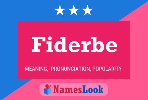 Fiderbe Namensposter