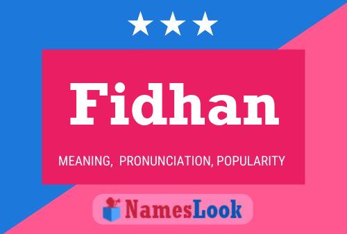 Fidhan Namensposter