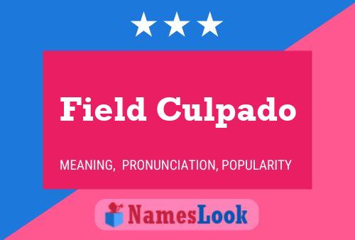 Field Culpado Namensposter