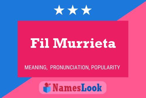 Fil Murrieta Namensposter