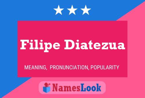 Filipe Diatezua Namensposter