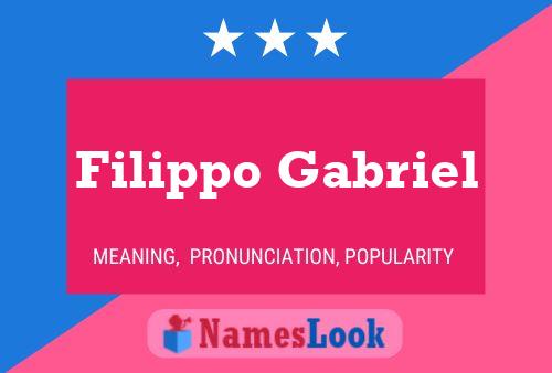 Filippo Gabriel Namensposter