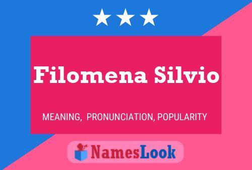 Filomena Silvio Namensposter