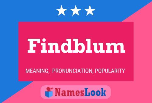 Findblum Namensposter