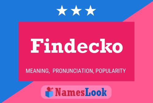 Findecko Namensposter