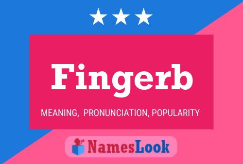 Fingerb Namensposter