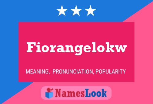 Fiorangelokw Namensposter